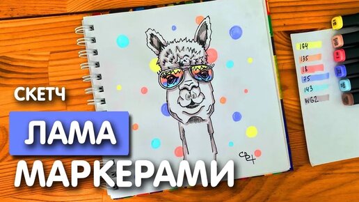 Рисунки скетч маркерами для начинающих легкие пошагово 