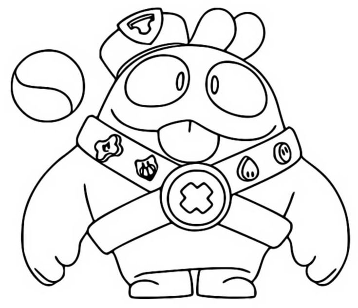 Brawl Stars coloring pages 