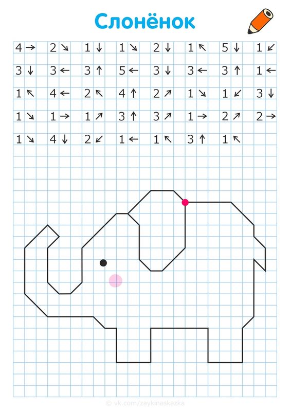 Рисунки по клеточкам в тетради легкие 