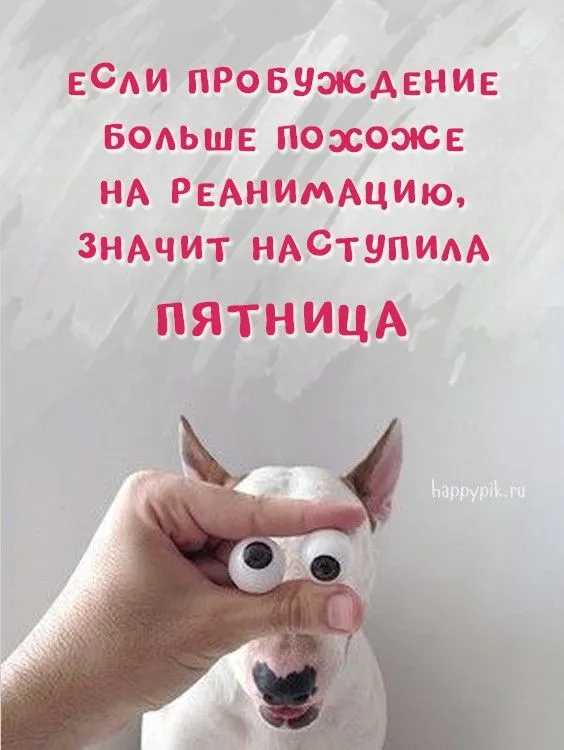 Доброе утро пятницы!