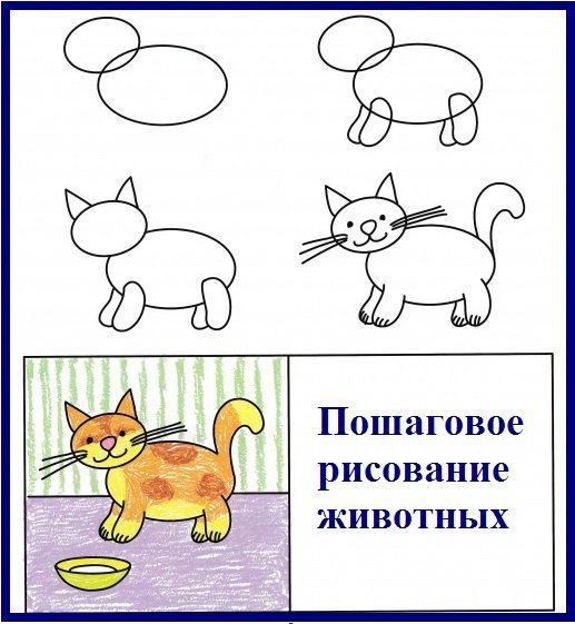 Как быстро нарисовать кота 