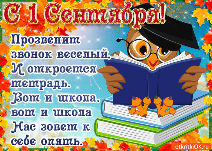 Фоны и открытки на 1 сентября