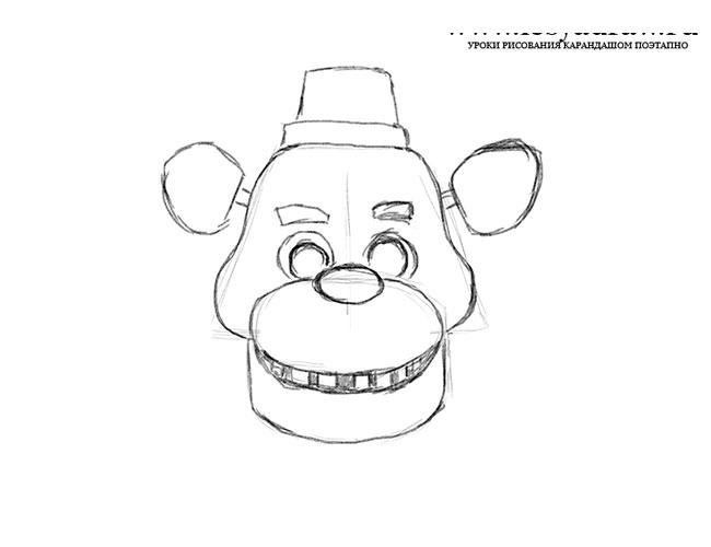 How to draw Glamrock Freddy FNAF 9 / Как нарисовать Глэмрок 