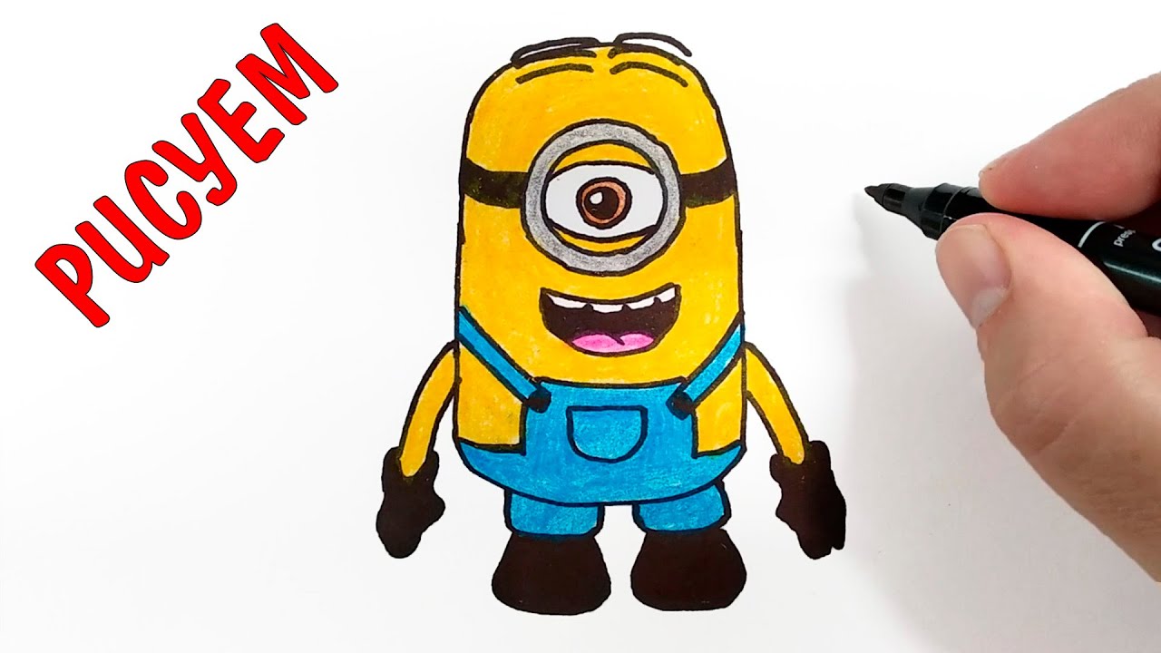 Как нарисовать Миньона из Гадкий Я How to Draw a Minion 