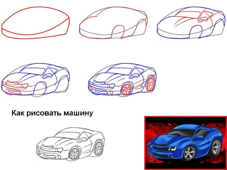 Как Нарисовать Машину Бмв 