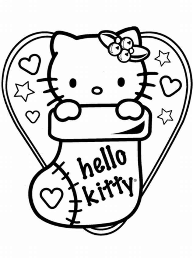 Раскраски Хелло Китти Hello Kitty распечатать на А4