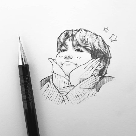 10 миленькие рисунки BTS ♥️