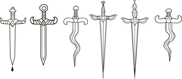 How to Draw a Sword Easy step by step / Как нарисовать меч 