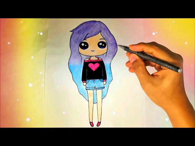 Как рисовать легко ДЕВОЧКУ? How to draw a girl