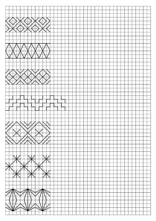 Маленькие рисунки по клеточкам в тетради