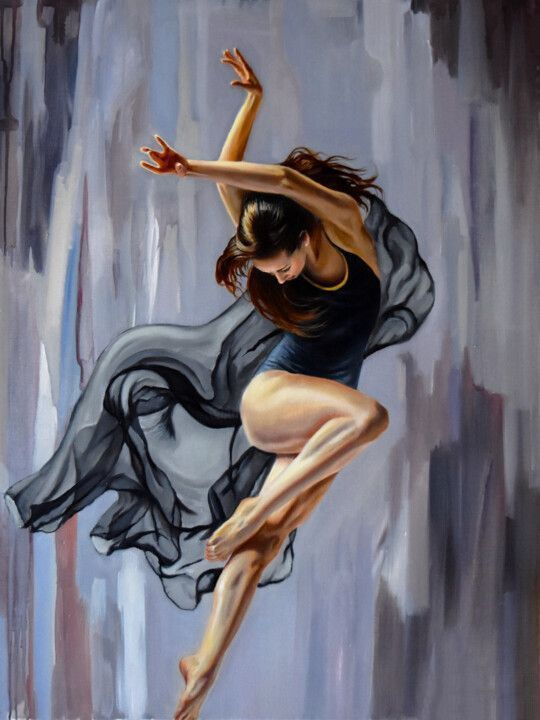 Ballet abstract oil paintings