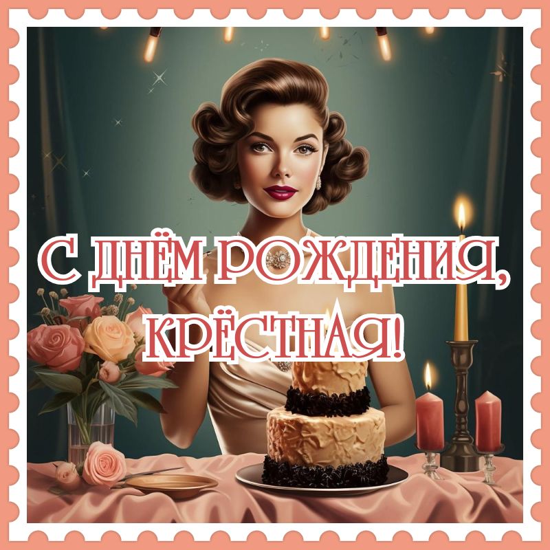 С днем рождения, моя любимая крестная мама! 