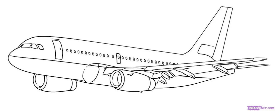 Как нарисовать самолет поэтапно