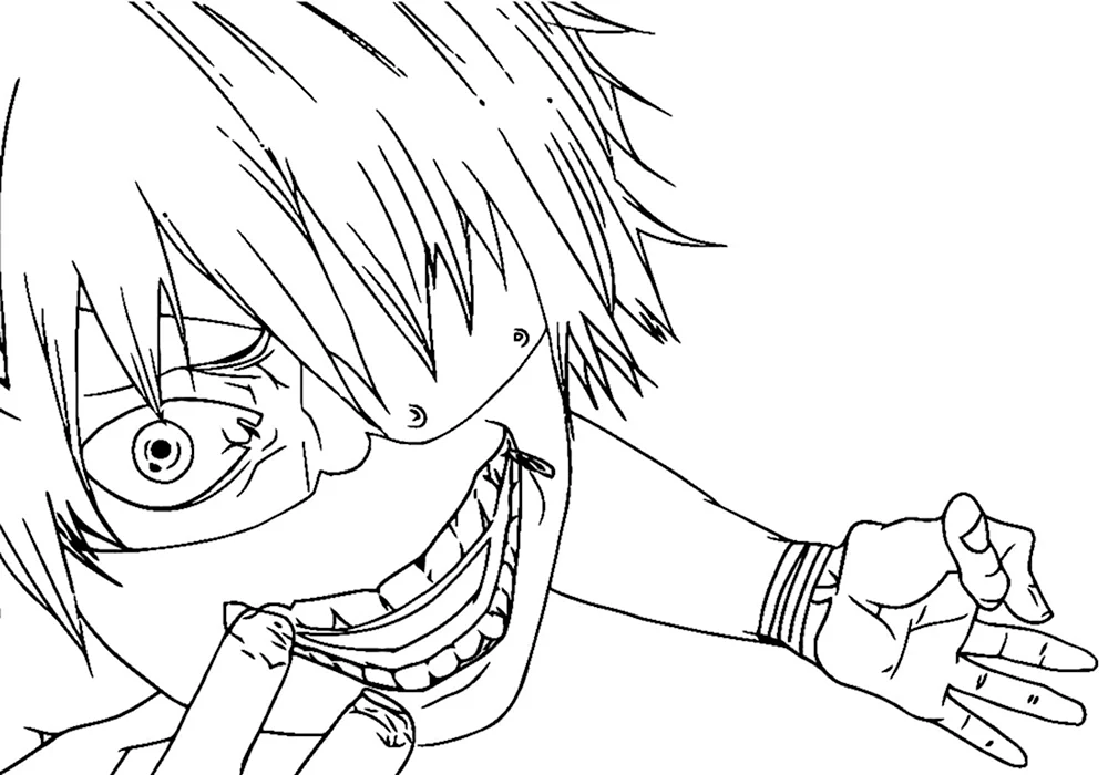 Tokyo Ghoul coloring pages