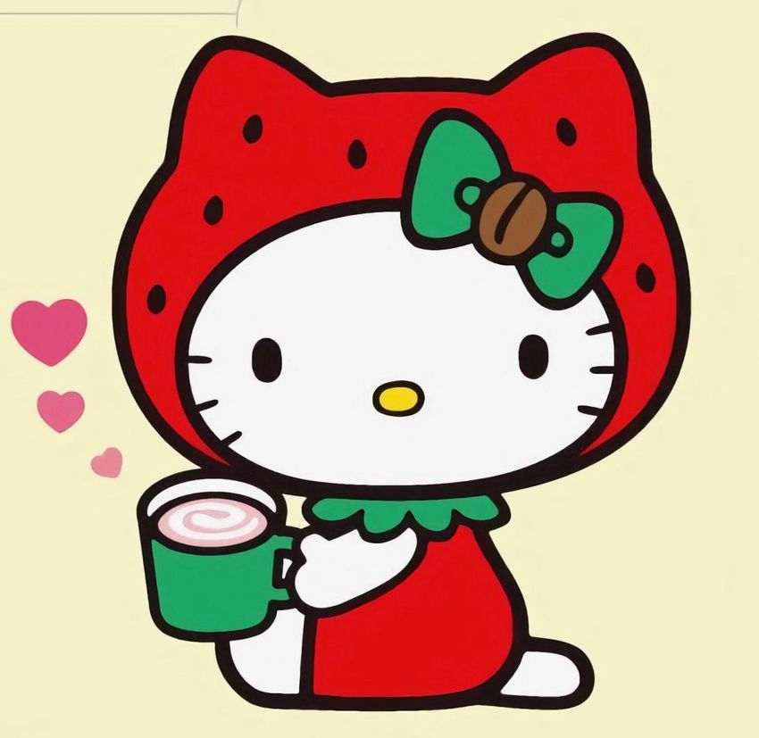 Рисунки по клеточкам # 51 Китти Hello Kitty