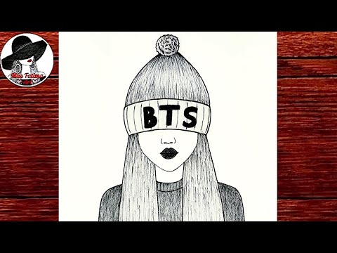 BTS Chibi Рисование Фан арт К-поп, Чиби, ребенок, черные 