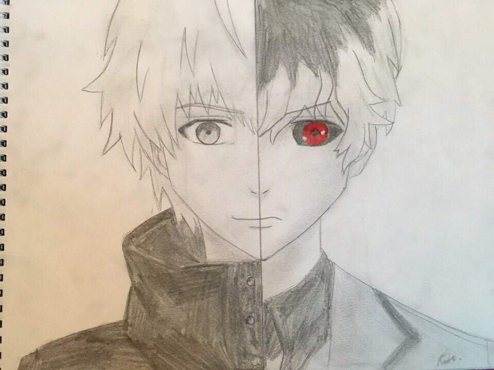 Tokyo Ghoul Line art Рисование Эскиз 