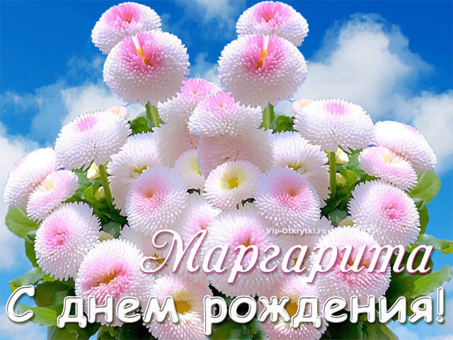 С днем рождения Маргарита 