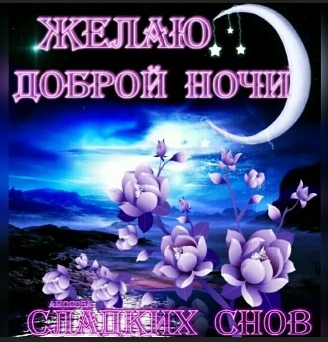 Картинки Спокойной ночи любимой 🌙