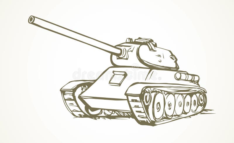 How to draw a T-90 tank