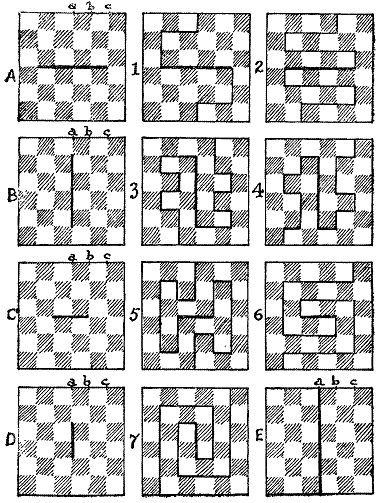 Шахматная доска с фигурами, вид сверху 