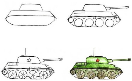 How to draw a tank mouse