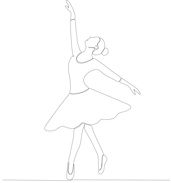 to draw a ballerina 