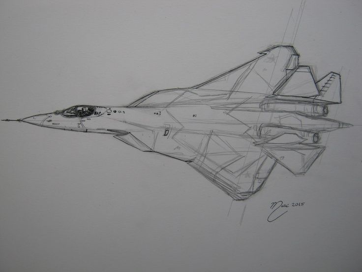 How to draw Military aircraft MiG-31