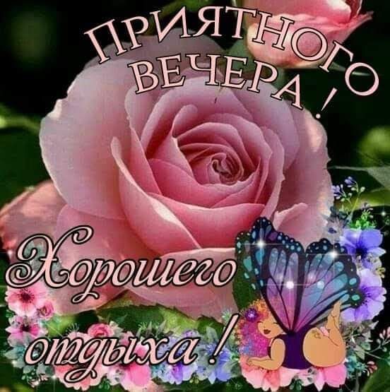 Самого ДОБРОГО ВЕЧЕРА всем! 🌹 – картинки со стихами 