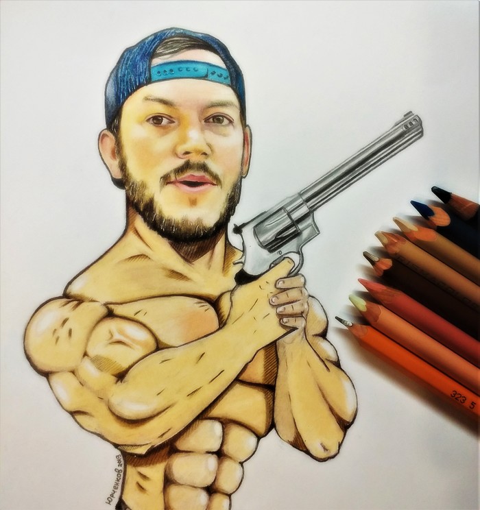 Как нарисовать военного солдата / Man with a gun drawing 