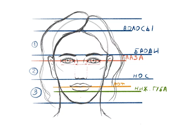 Как нарисовать портрет девушки 